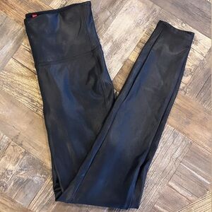 Spanx Faux Leather Leggings Medium